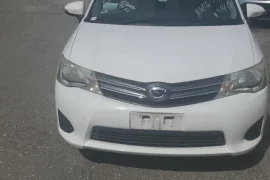 Newly imported white Toyota Axio